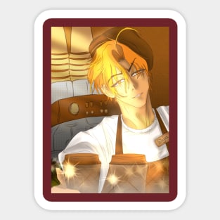 Manhwa Guy -  Ginger Latte Sticker